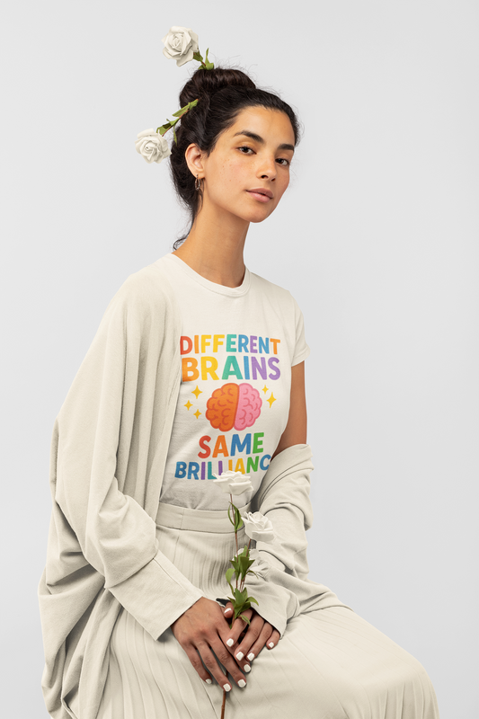Inclusive Brain Power T-Shirt | Celebrate Diversity, Unisex Tee, Gift for Teachers, Special Education Gift, Brain Awareness, Mental Health