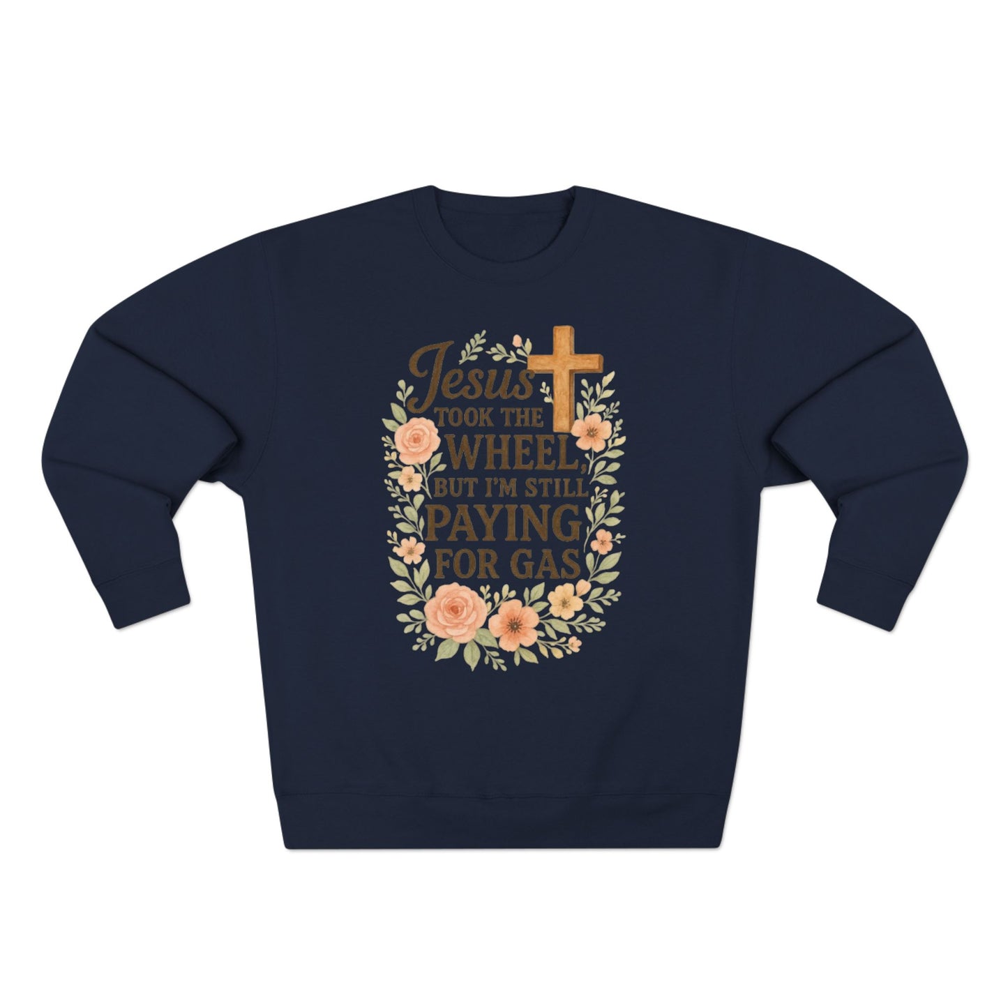 Jesus Took The Wheel Sweatshirt, Funny Christian Apparel, Gift for Believers, Cozy Unisex Crewneck, Religious Humor