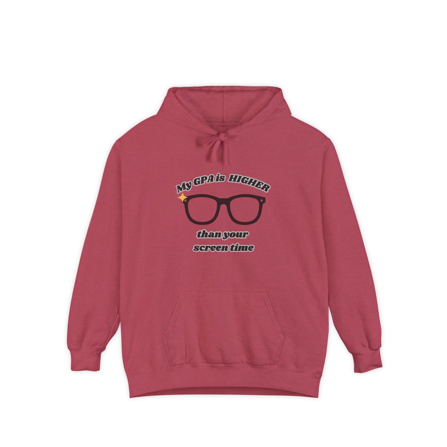 Humorous Student Hoodie: My GPA is HIGHER than Your Screen Time, Funny Gift for College Students, Back to School, Study Motivation Apparel
