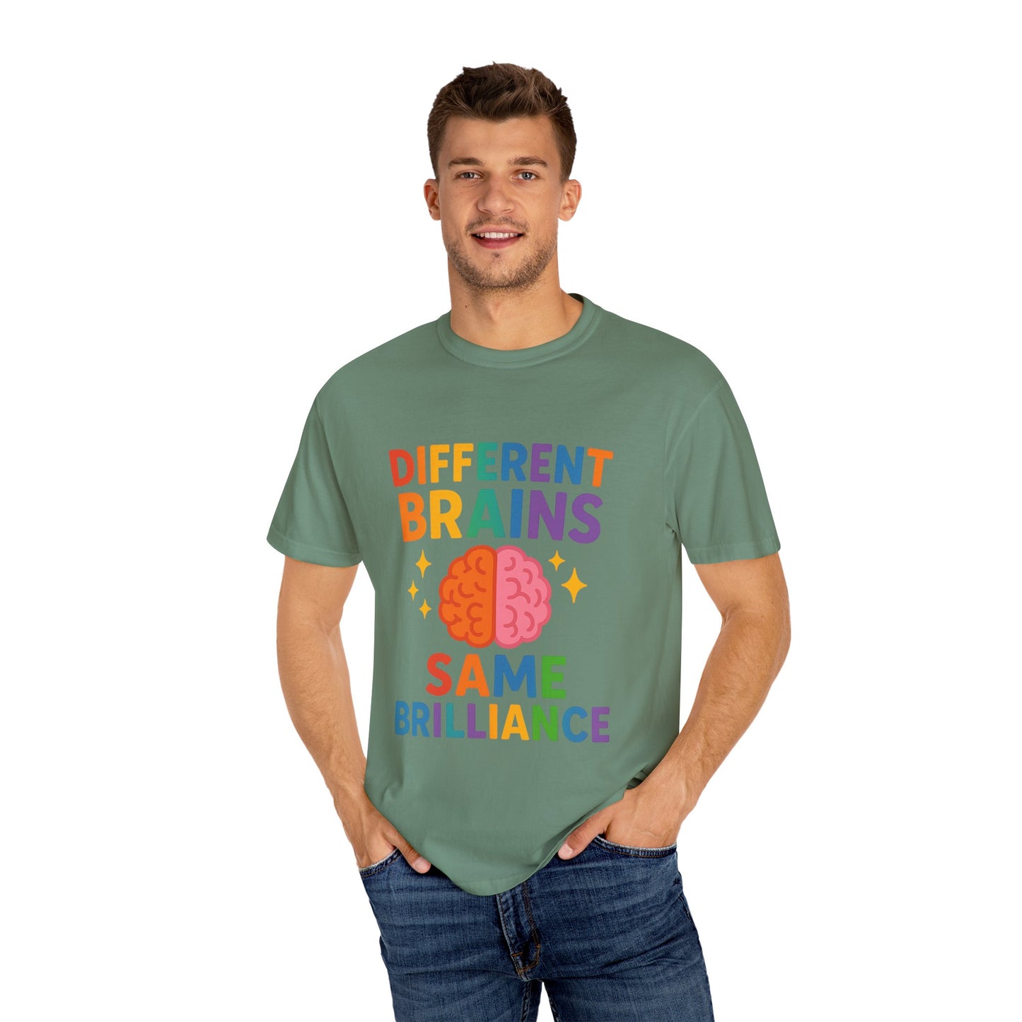 Inclusive Brain Power T-Shirt | Celebrate Diversity, Unisex Tee, Gift for Teachers, Special Education Gift, Brain Awareness, Mental Health