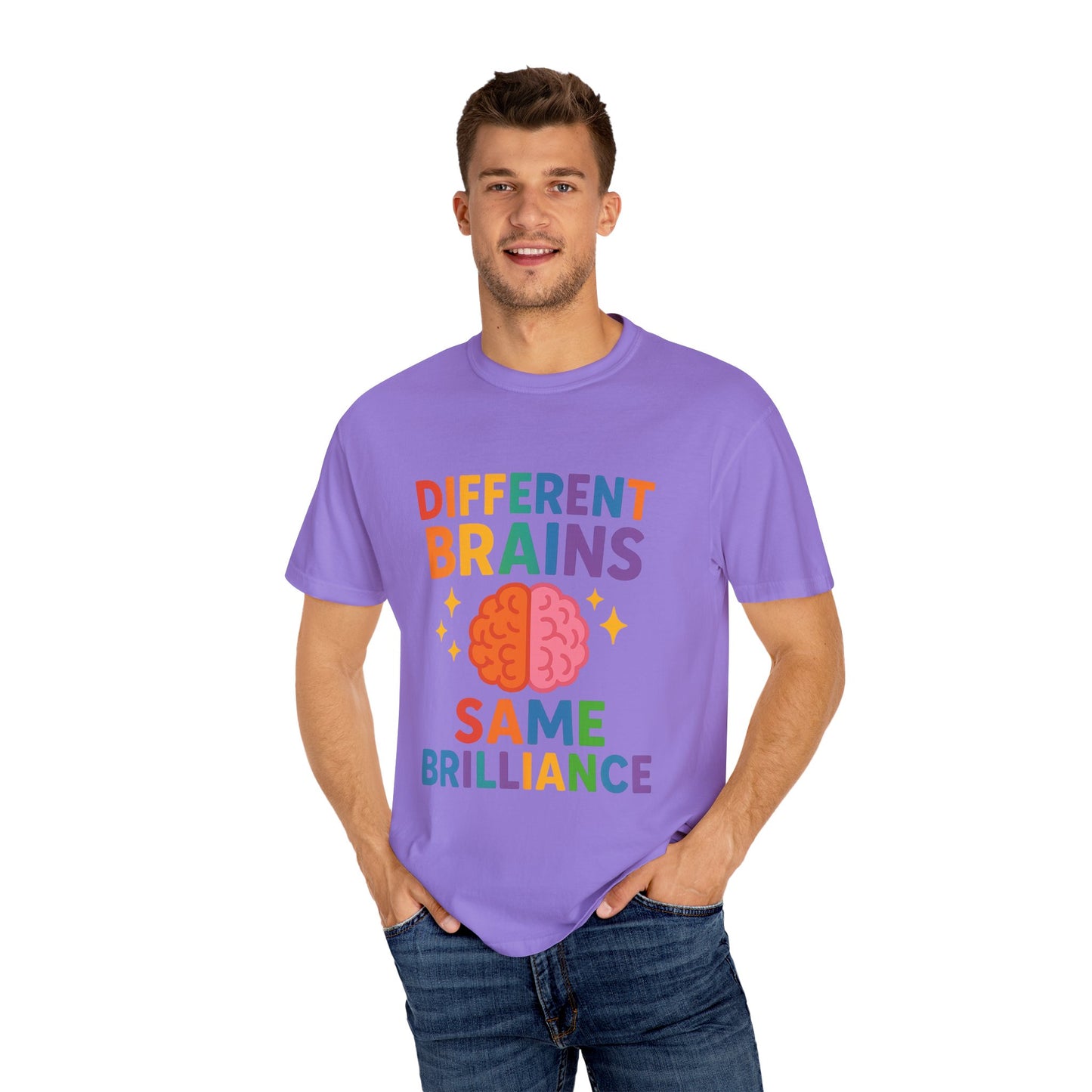 Inclusive Brain Power T-Shirt | Celebrate Diversity, Unisex Tee, Gift for Teachers, Special Education Gift, Brain Awareness, Mental Health