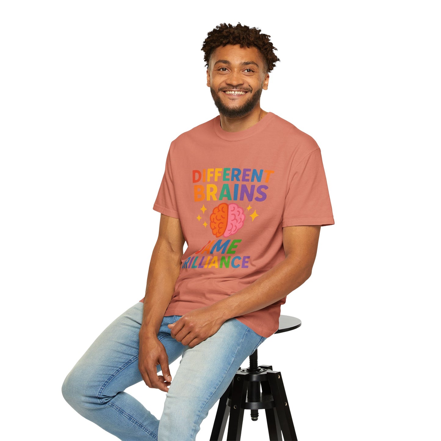 Inclusive Brain Power T-Shirt | Celebrate Diversity, Unisex Tee, Gift for Teachers, Special Education Gift, Brain Awareness, Mental Health