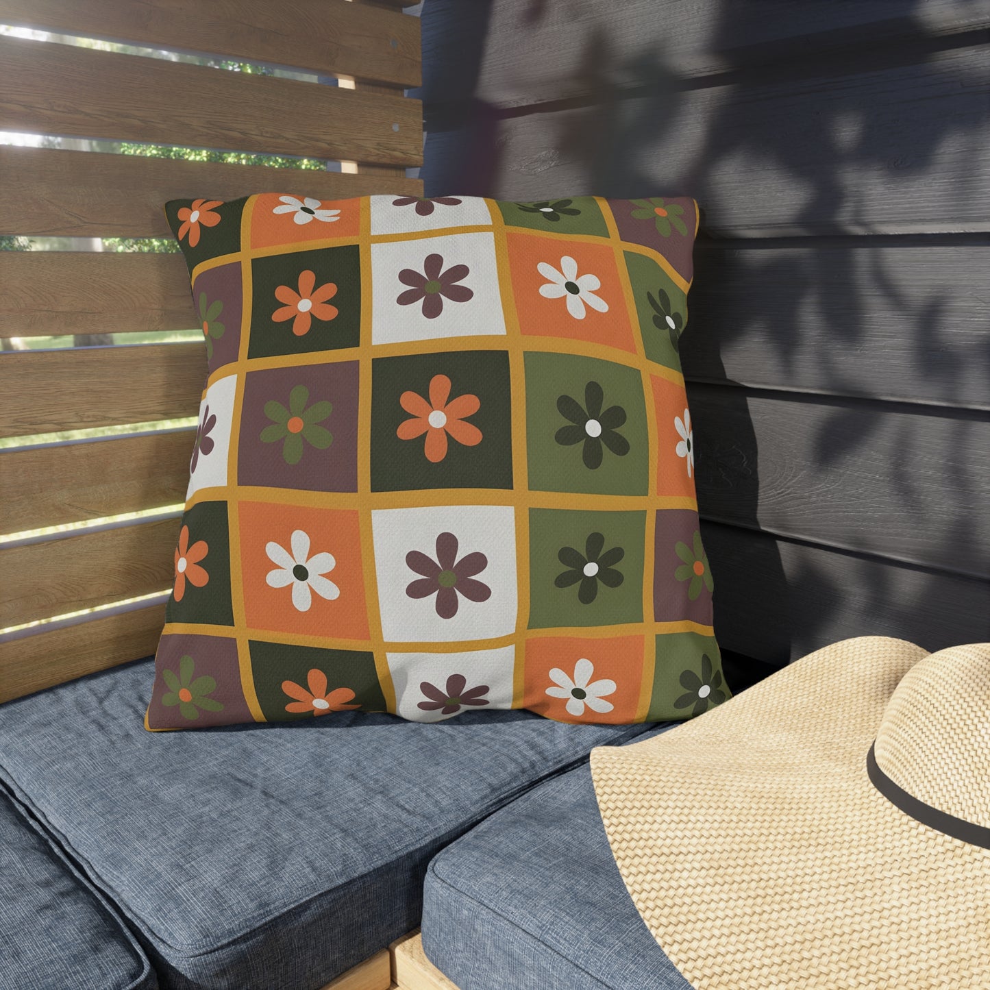 Cozy Outdoor Fall Pillows, Decorative Garden Cushions, Fall Home Decor, Patio Accessories, Seasonal Outdoor Living, Vibrant Floral Patterns