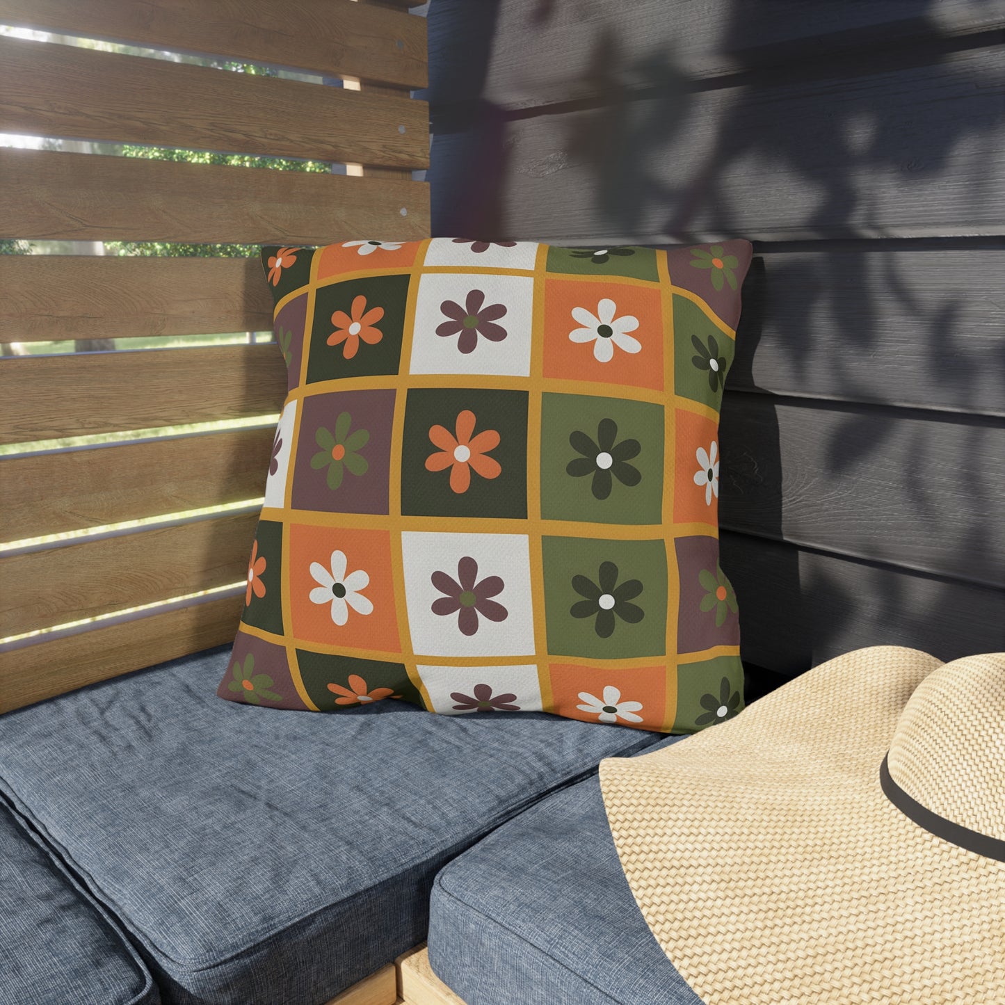 Cozy Outdoor Fall Pillows, Decorative Garden Cushions, Fall Home Decor, Patio Accessories, Seasonal Outdoor Living, Vibrant Floral Patterns