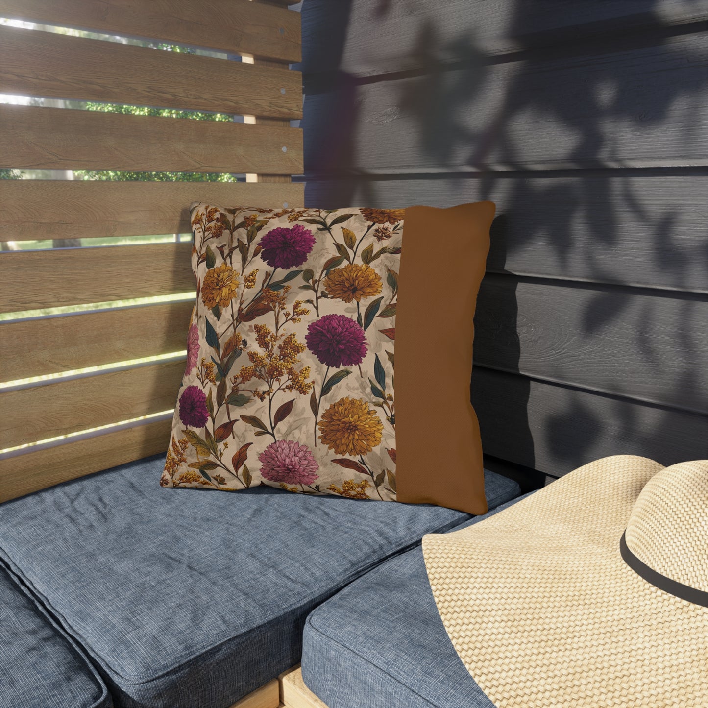 Floral Outdoor Pillows, Garden Decor, Patio Accessories, Spring Home Decor, Cozy Outdoor Style