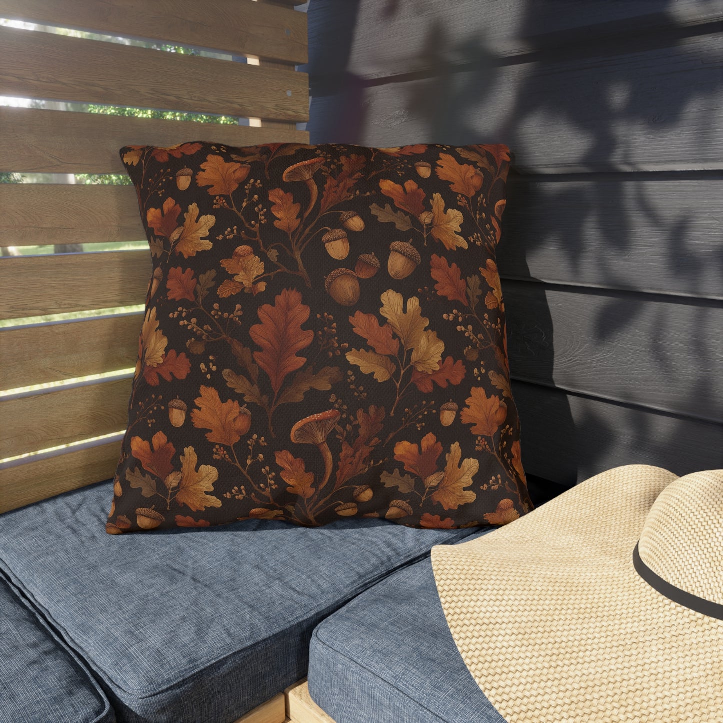 Fall-Inspired Outdoor Pillows, Cozy Garden Decor, Autumn Home Accessories, Patio Cushions, Seasonal Throw Pillows, Outdoor Comfort