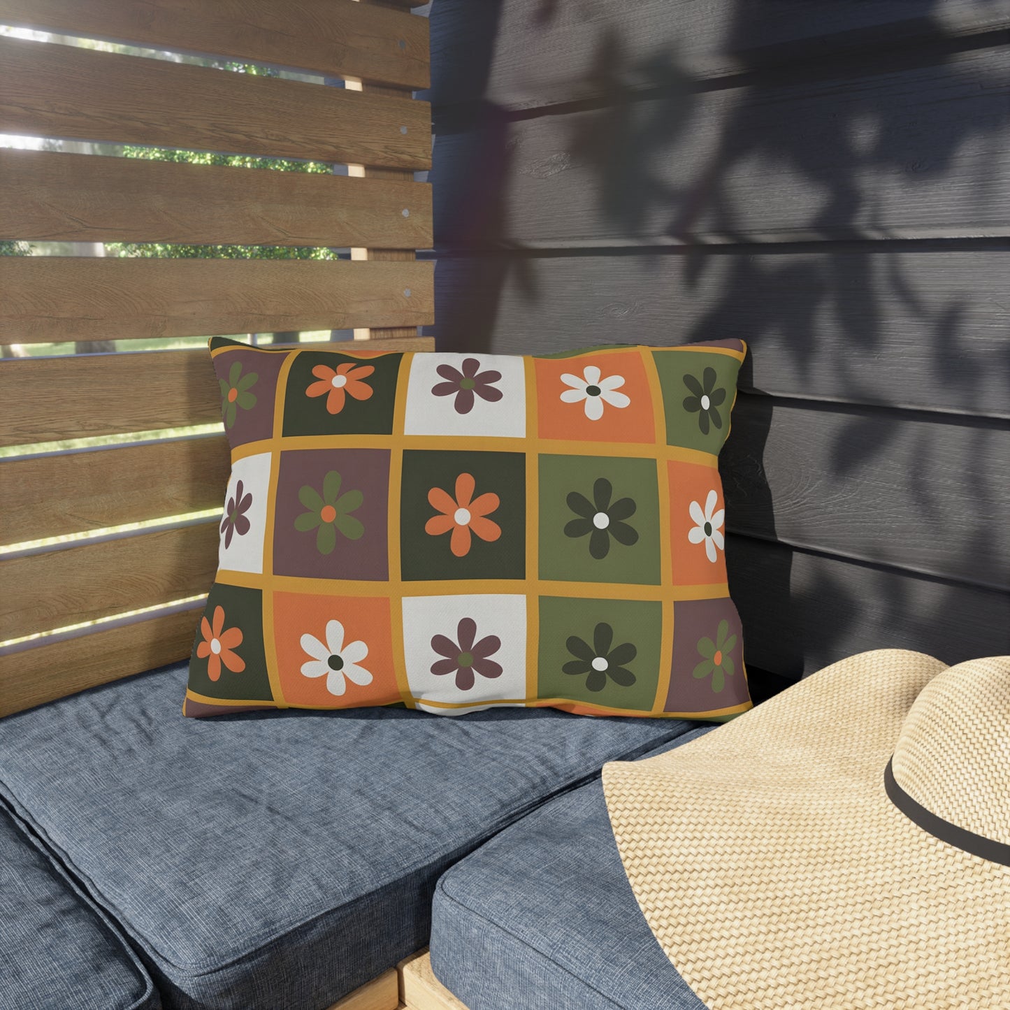 Cozy Outdoor Fall Pillows, Decorative Garden Cushions, Fall Home Decor, Patio Accessories, Seasonal Outdoor Living, Vibrant Floral Patterns