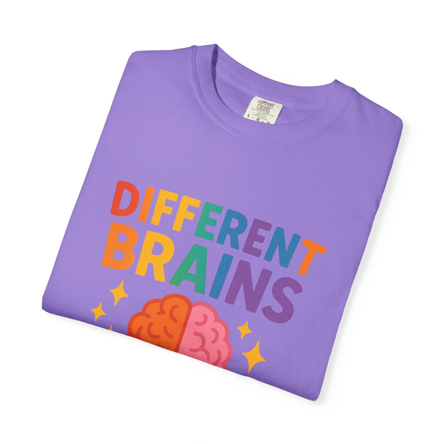Inclusive Brain Power T-Shirt | Celebrate Diversity, Unisex Tee, Gift for Teachers, Special Education Gift, Brain Awareness, Mental Health