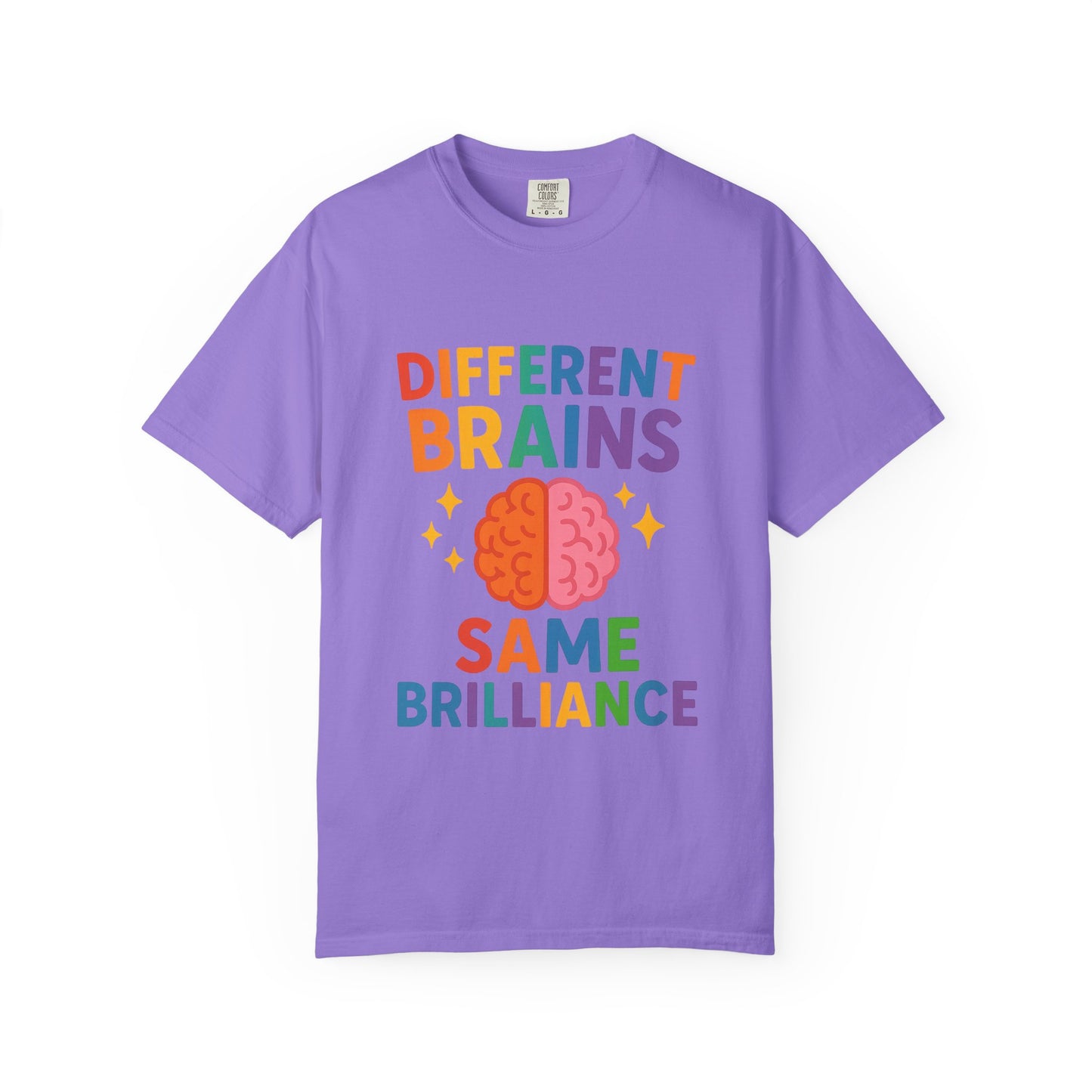 Inclusive Brain Power T-Shirt | Celebrate Diversity, Unisex Tee, Gift for Teachers, Special Education Gift, Brain Awareness, Mental Health