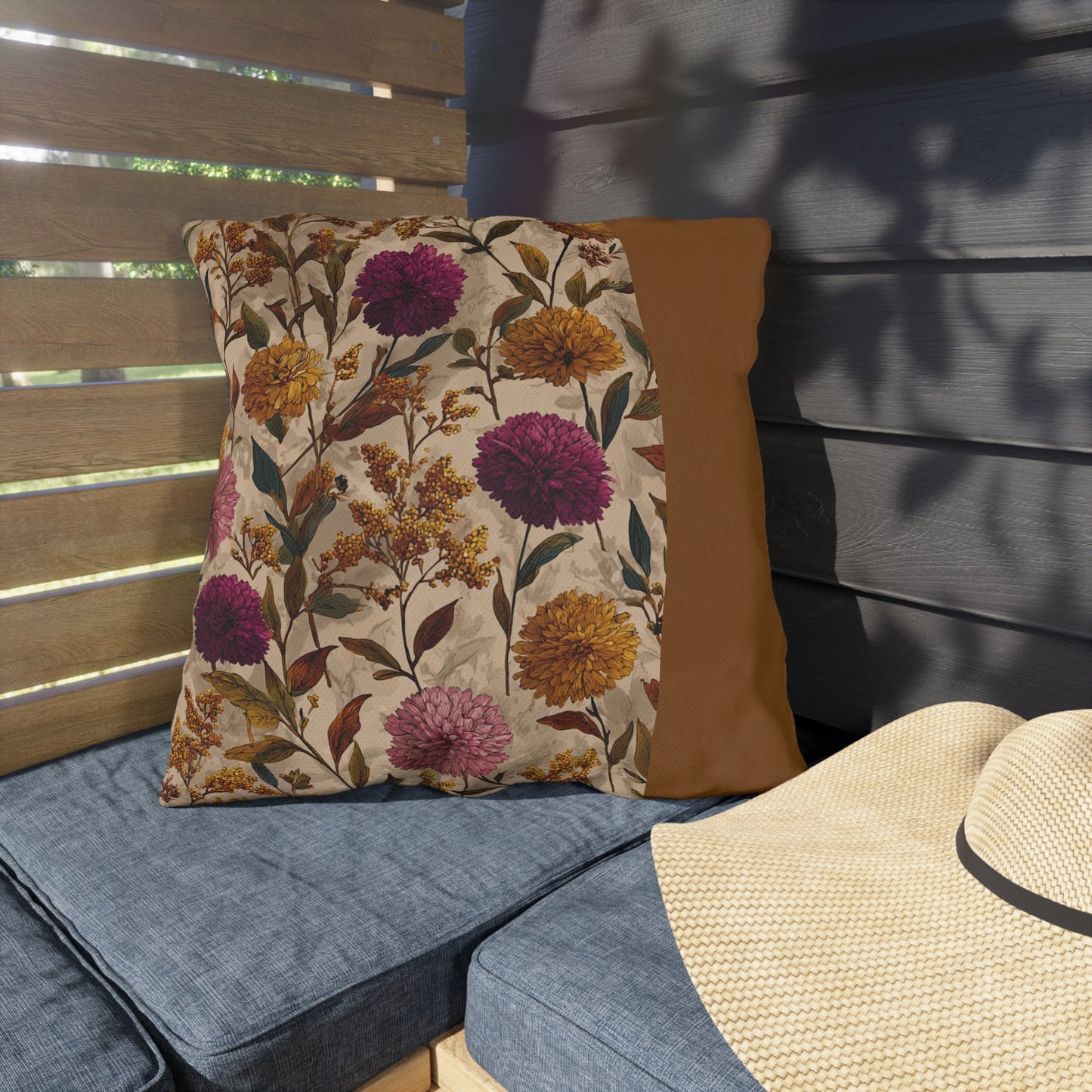 Floral Outdoor Pillows, Garden Decor, Patio Accessories, Spring Home Decor, Cozy Outdoor Style