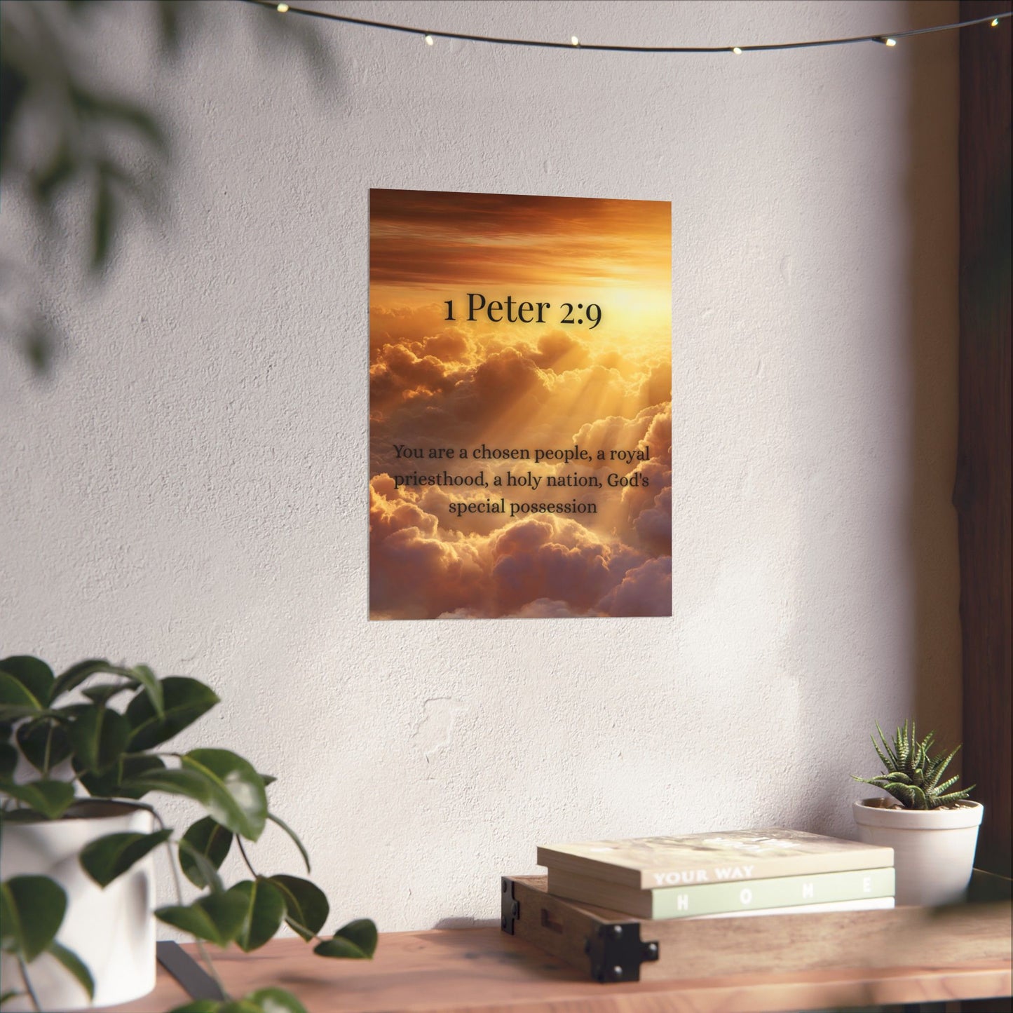 Faith 1 Peter 2:9 Matte Vertical Posters | Uplifting Wall Art, Bible Quote Decor, Spiritual Home Accessory, Motivational Gift