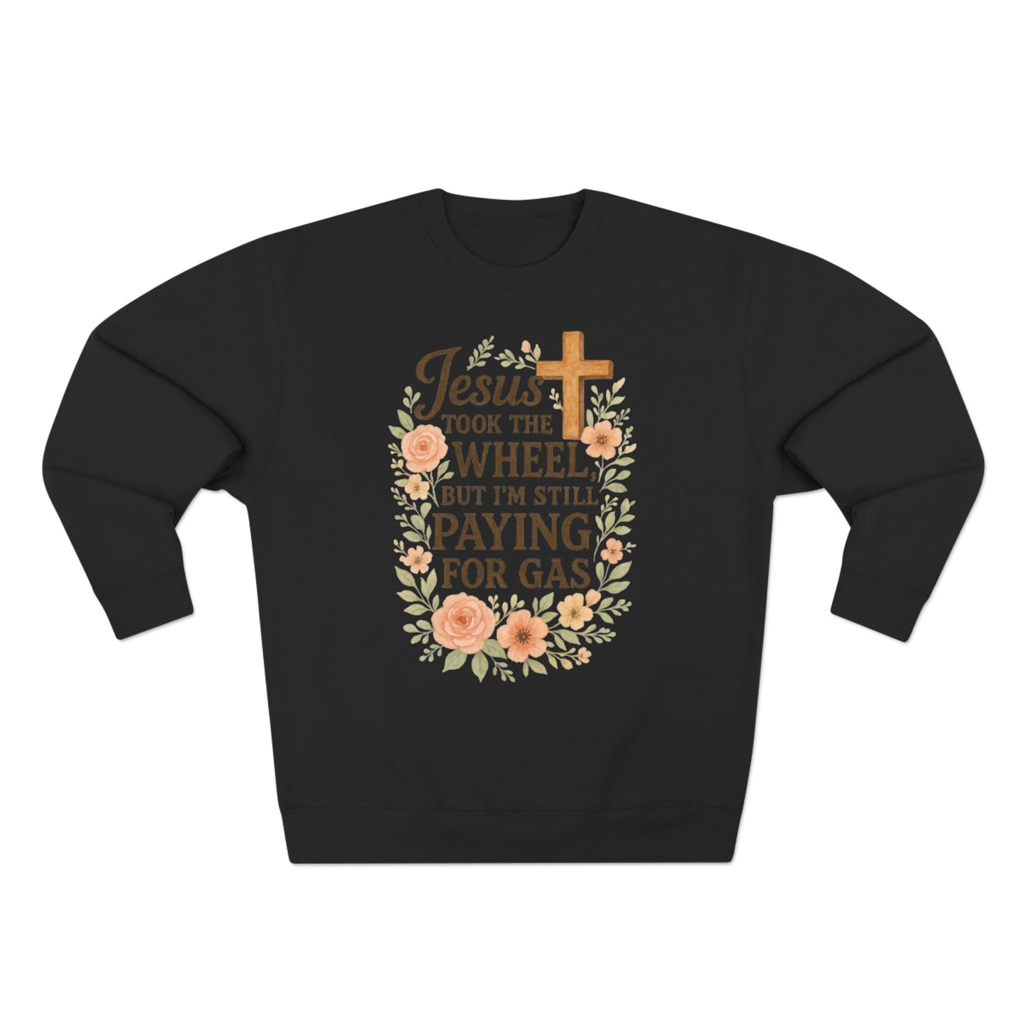 Jesus Took The Wheel Sweatshirt, Funny Christian Apparel, Gift for Believers, Cozy Unisex Crewneck, Religious Humor