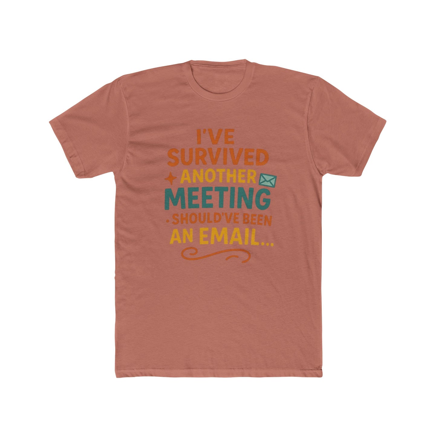 Funny Office Humor T-Shirt, Ideal for Work, Meetings, Casual Wear, Gag Gift for Colleagues, Unisex Cotton Crew Tee